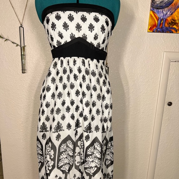 Maeve Strapless Tree Dress with Boning Size 6 - Picture 2 of 9